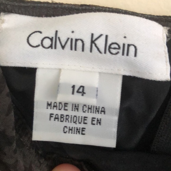 Calvin Klein dark floral skirt - Picture 2 of 3